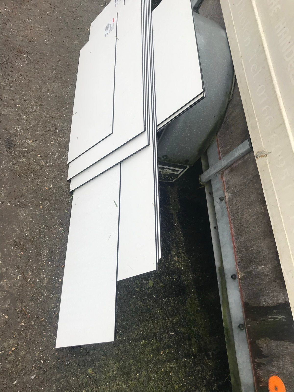 Diverse HPL en Betonplex platen - Nieuw en gebruikt, Ophalen, Gebruikt, HPL, Minder dan 20 mm