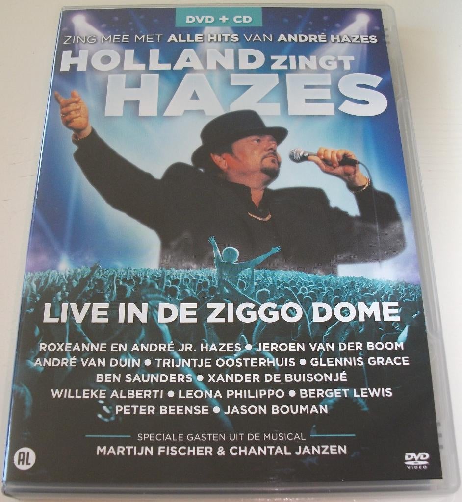 Dvd *** HOLLAND ZINGT HAZES *** Live in de Ziggo Dome, Alle leeftijden, Ophalen of Verzenden, Zo goed als nieuw, Muziek en Concerten