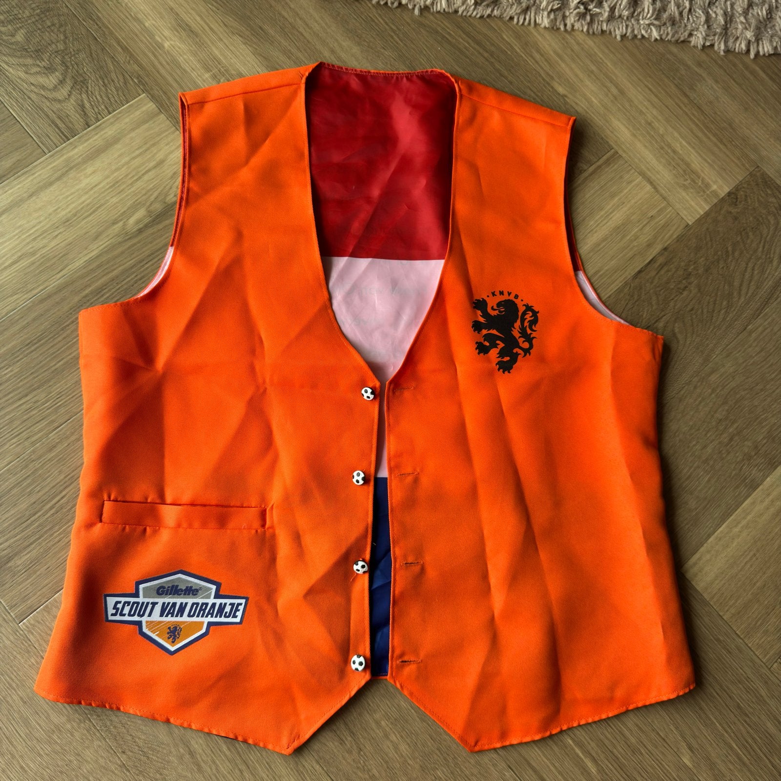 Oranje Gillette Scout van Oranje gilet, Maat 38/40 (M), Zo goed als nieuw, Kleding, Oranje of Koningsdag