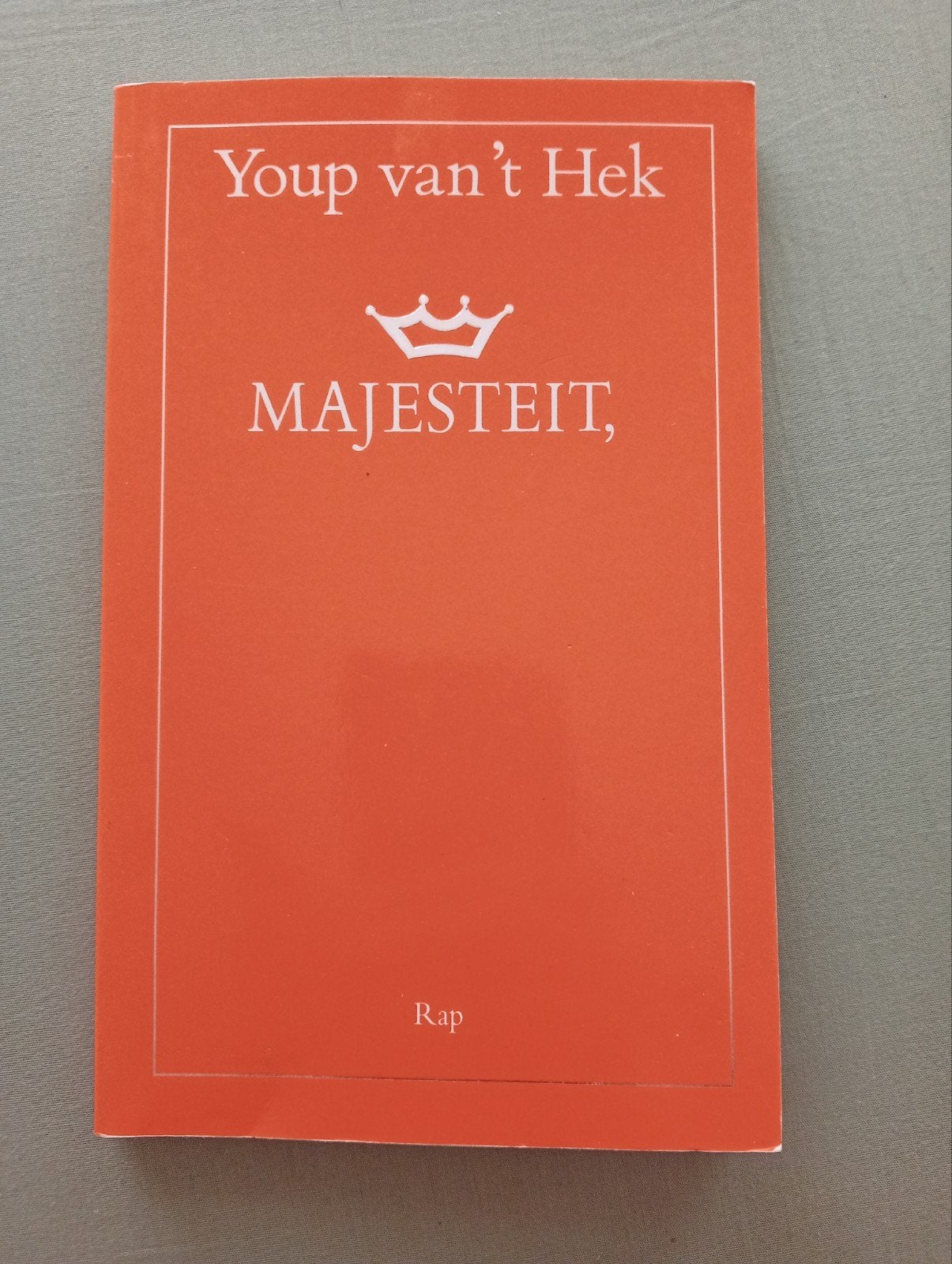 Majesteit, Rap - Youp van 't Hek (Zeer Redelijke Staat), Ophalen of Verzenden, Gelezen, Youp van 't Hek, Nederland
