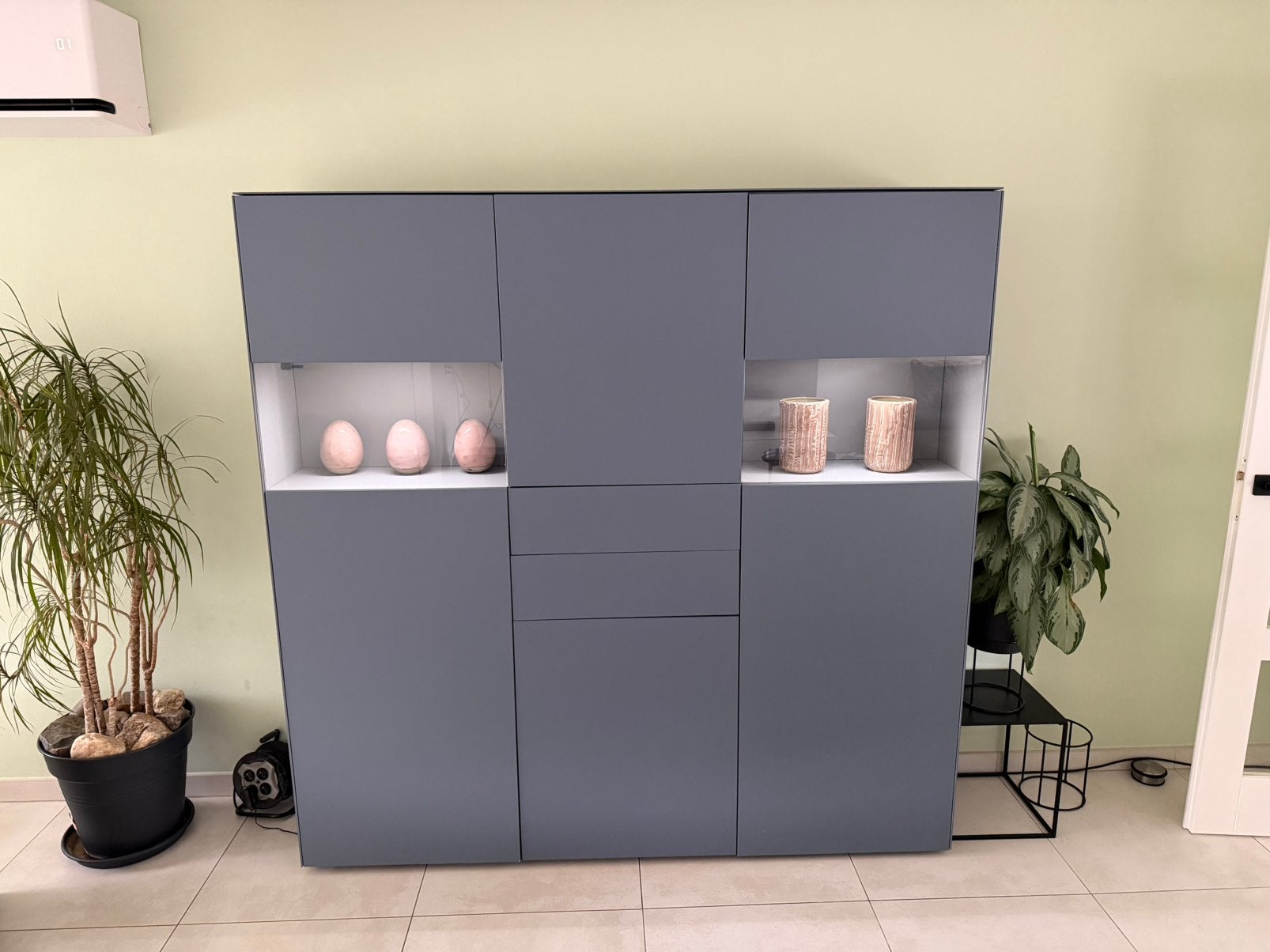 Yume design kast 180 x 180, Ophalen, 150 tot 200 cm, 25 tot 50 cm, Glas