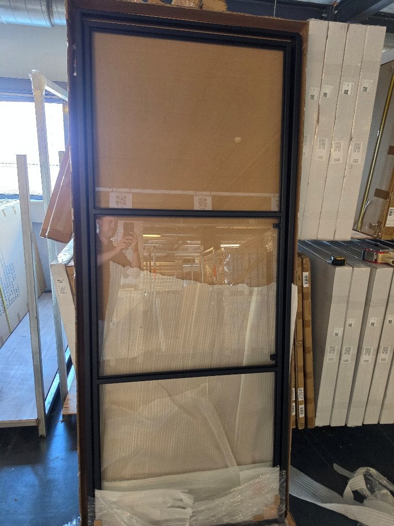 Stalen taatsdeur met kozijn helder glas 12 stuks, Ophalen, 80 tot 100 cm, 215 cm of meer, Binnendeur