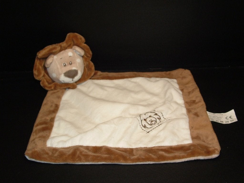 ZDT LEEUW KNUFFELDOEK ANIMAL BLANKET VELOURS ROOMWIT, Verzenden, Nieuw, Overige typen