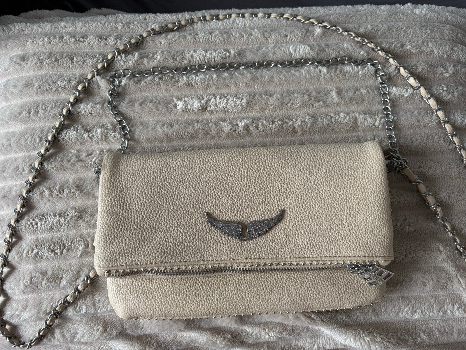Zadig & Voltaire 1 op 1, Sieraden, Tassen en Uiterlijk, Tassen | Damestassen, Ophalen of Verzenden, Gebruikt, Beige, Schoudertasje