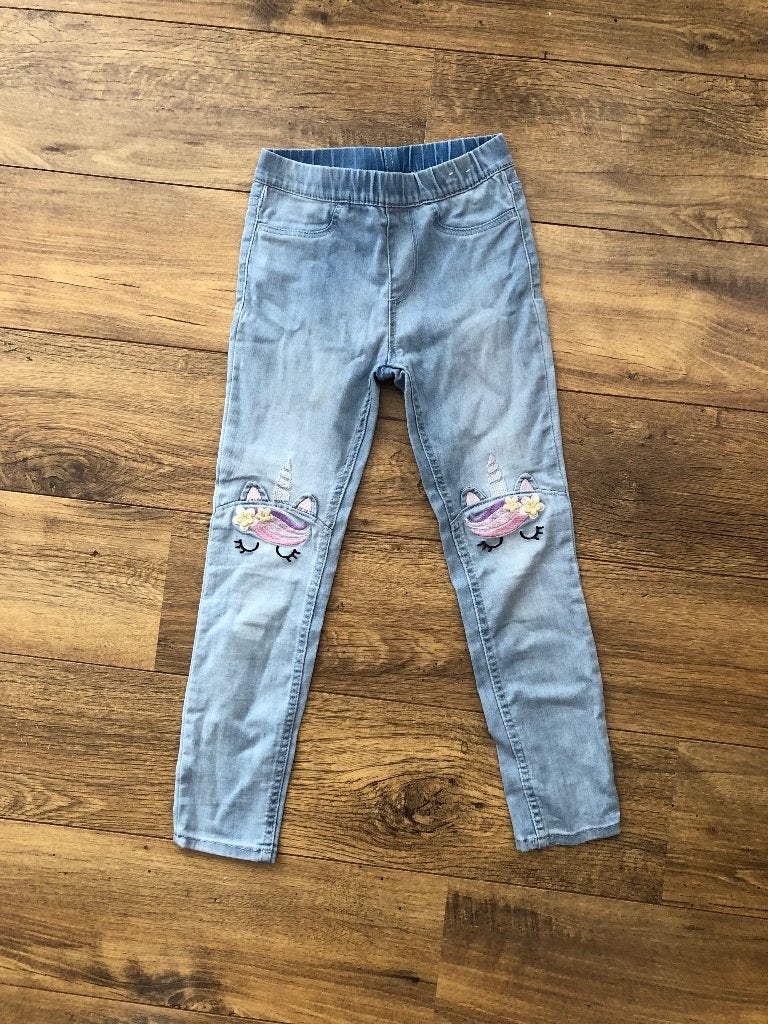 Broek / jegging unicorn eenhoorn 116, Kinderen en Baby's, Kinderkleding | Maat 116, Gebruikt, Meisje, H&M, Ophalen