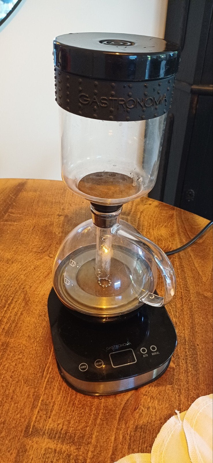 Gastronoma Siphon Koffiezetapparaat met filters, Koffiemachine, Gemalen koffie, Ophalen of Verzenden, Zo goed als nieuw
