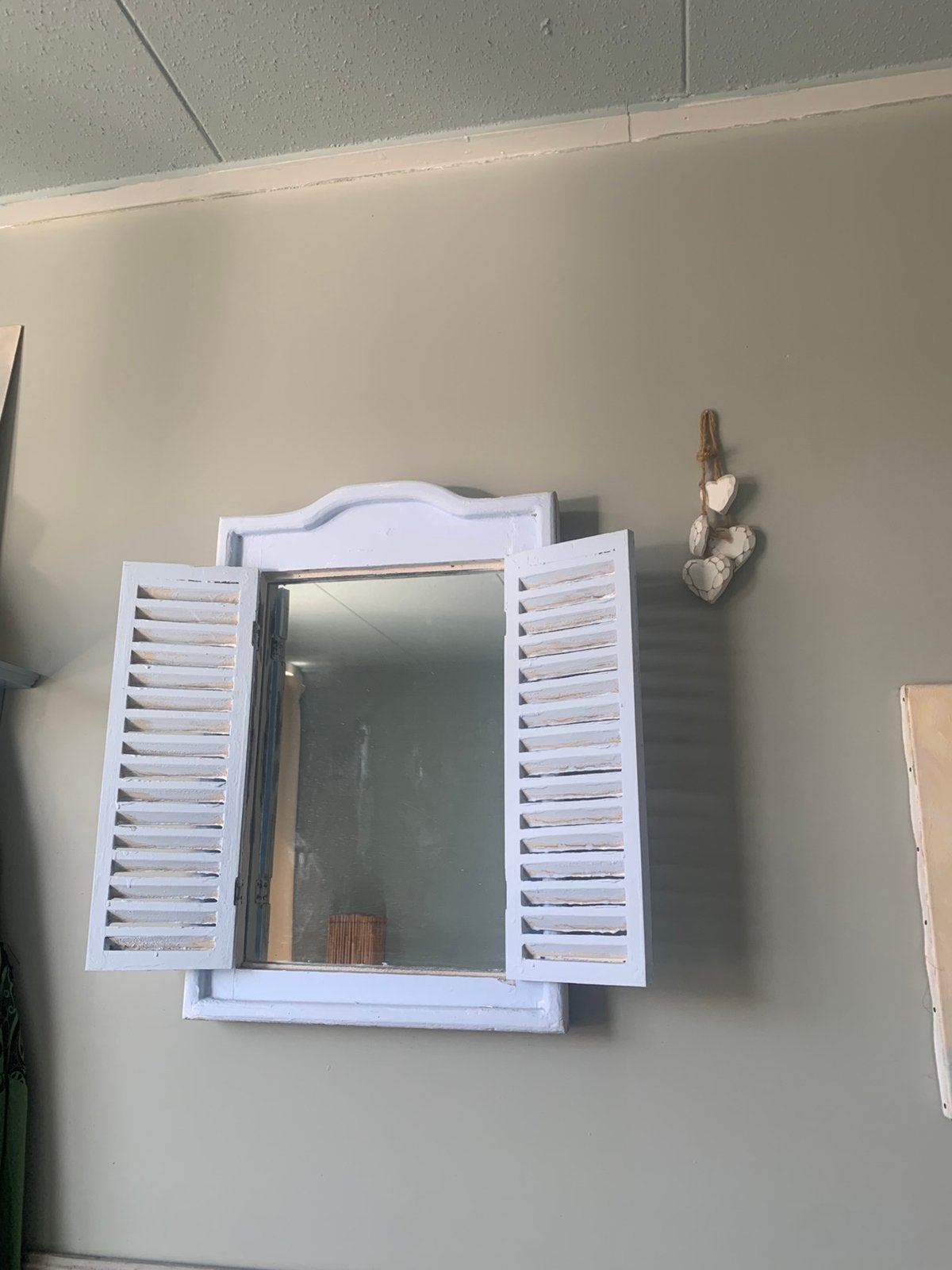 Te koop aangeboden, Huis en Inrichting, Woonaccessoires | Spiegels, Ophalen, Minder dan 50 cm, Zo goed als nieuw, Minder dan 100 cm