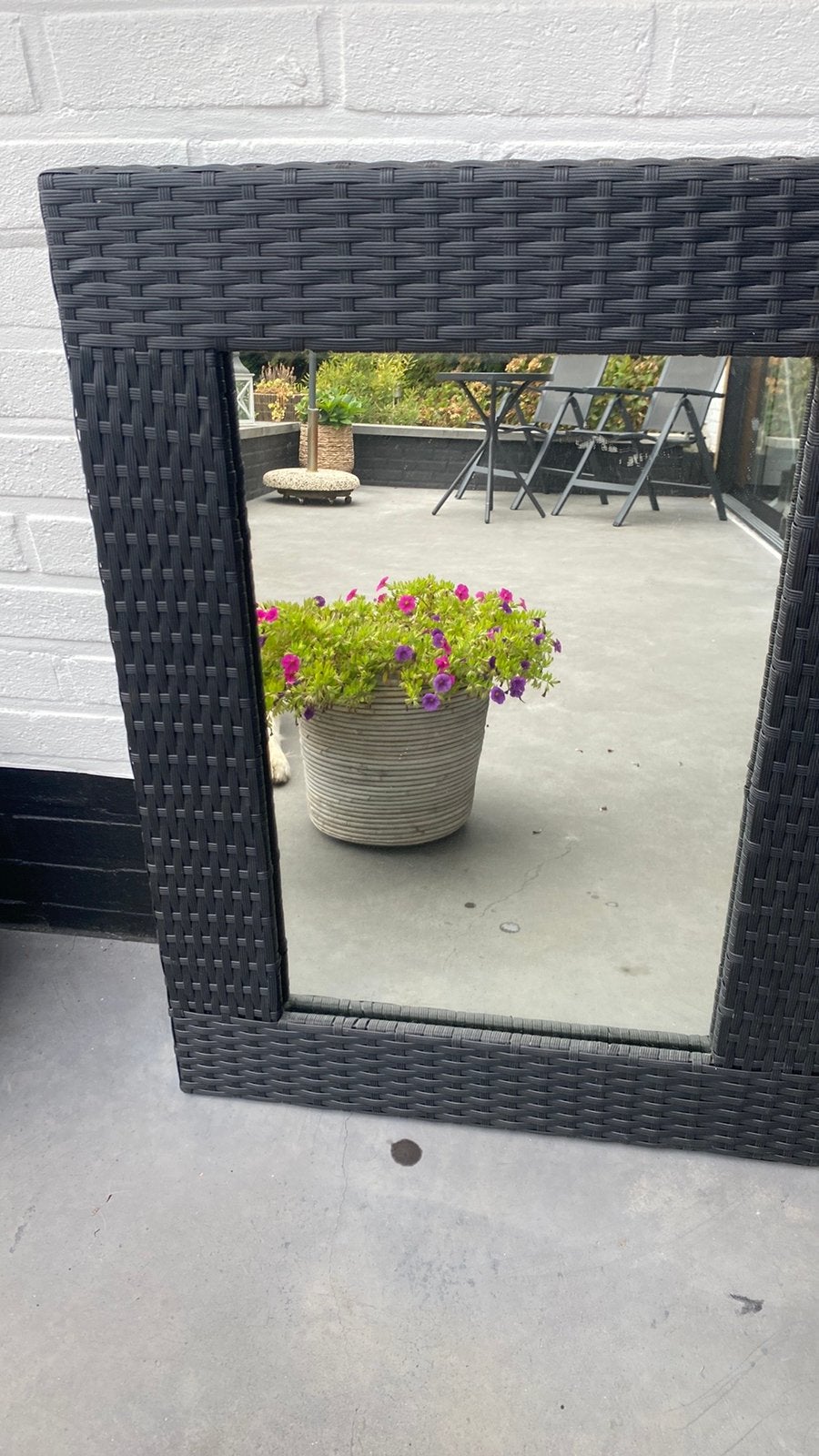 Mooie grote buitenspiegel  80x60, Huis en Inrichting, Woonaccessoires | Spiegels, Ophalen, Gebruikt, Minder dan 100 cm, Rechthoekig