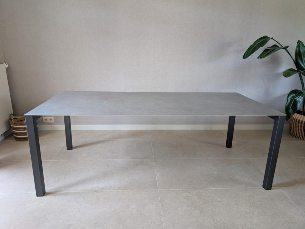 Bert Plantagie eettafel Pedro 220x99,6x77 cm, Ophalen, Overige materialen, 200 cm of meer, 50 tot 100 cm
