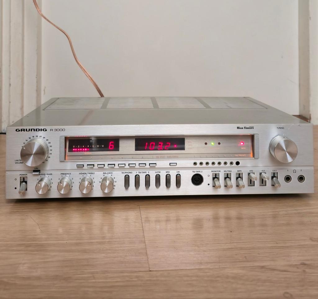 Grundig R 3000 Receiver - Vintage Hifi Stereo Versterker, Overige merken, Gebruikt, Ophalen of Verzenden, Minder dan 60 watt