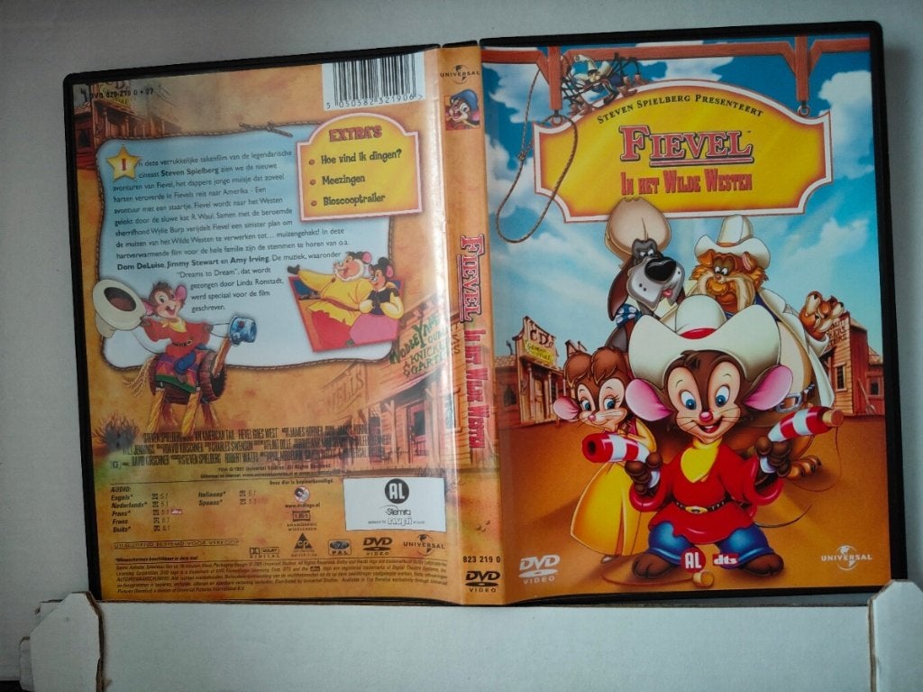 DVD Fievel in het wilde Westen, Tekenfilm, Alle leeftijden, Overige soorten, Zo goed als nieuw