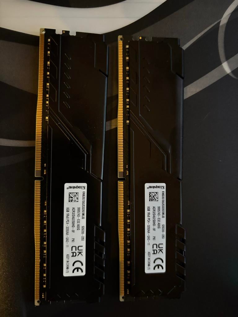 Kingston Fury Beast DDR4 RAM 16GB (2x8GB) - Perfecte staat, Computers en Software, RAM geheugen, DDR4, Ophalen of Verzenden, Zo goed als nieuw