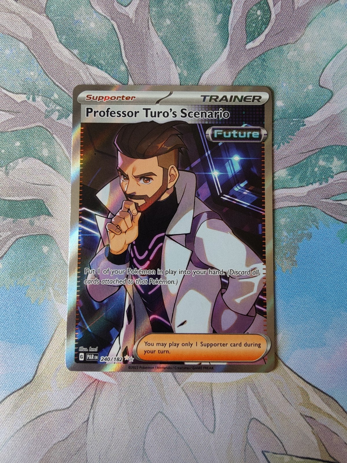 Pokemon paradox rift professor turo's scenario 240/182, Ophalen of Verzenden, Nieuw, Losse kaart, Foil