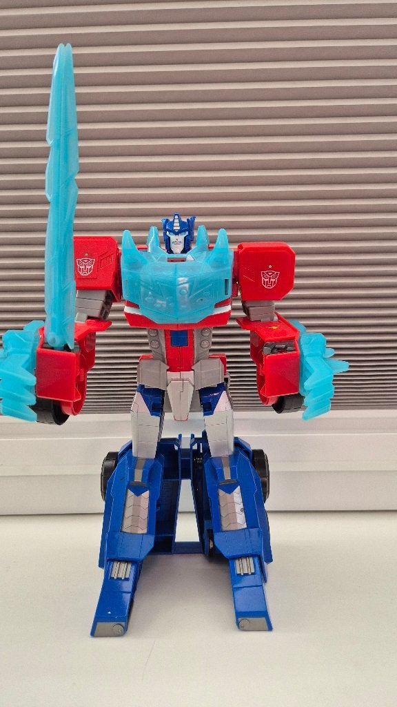 Transformers-vrachtwagen (optimus prime), Overige generaties, Ophalen of Verzenden, Gebruikt, Autobots