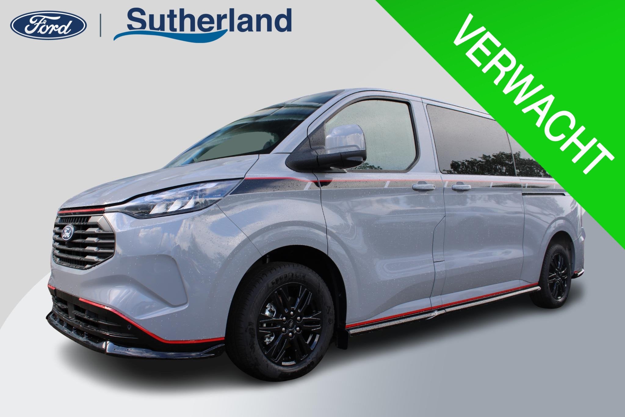 Ford Transit Custom 320 2.5 PHEV L2H1 Grey Platinum DC | Dub, Auto's, 232 pk, 4 cilinders, Bedrijf, Nieuw