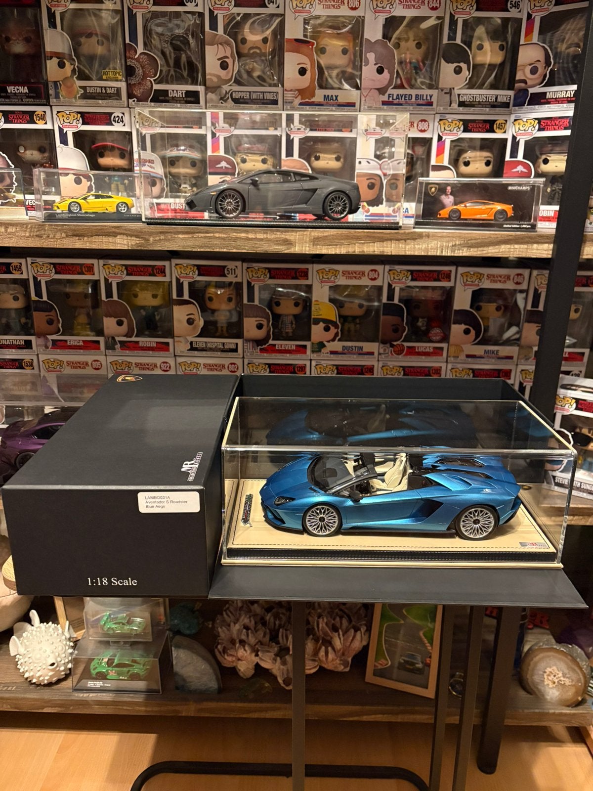 1:18 MR Collection Lamborghini Aventador S Roadster, Ophalen of Verzenden, Zo goed als nieuw, Overige merken