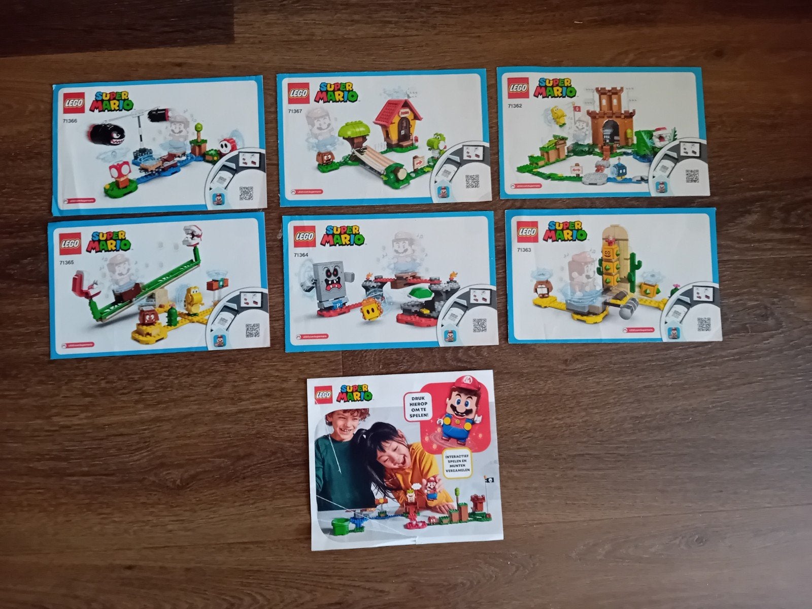 7 lego sets super mario lego, compleet. incl starterset, Ophalen of Verzenden, Zo goed als nieuw