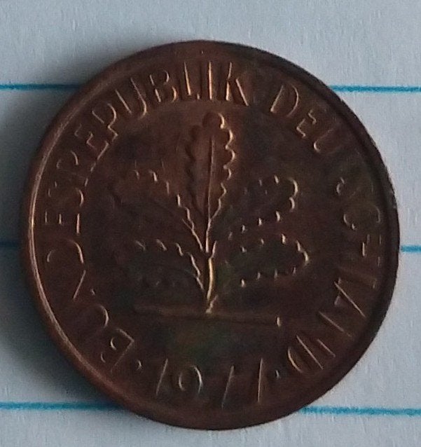 duitse munt 2 pfennig 1977, volgnr 45.1, Ophalen of Verzenden, Duitsland, Losse munt