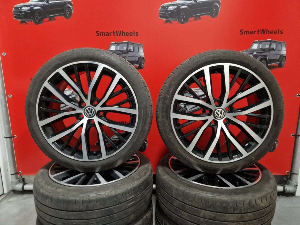 17 inch ORIGINEEL VOLKSWAGEN R-LINE PARABOLICA POLO VELGEN, Auto-onderdelen, Banden en Velgen, Niet ingevuld, Velg(en), Niet ingevuld