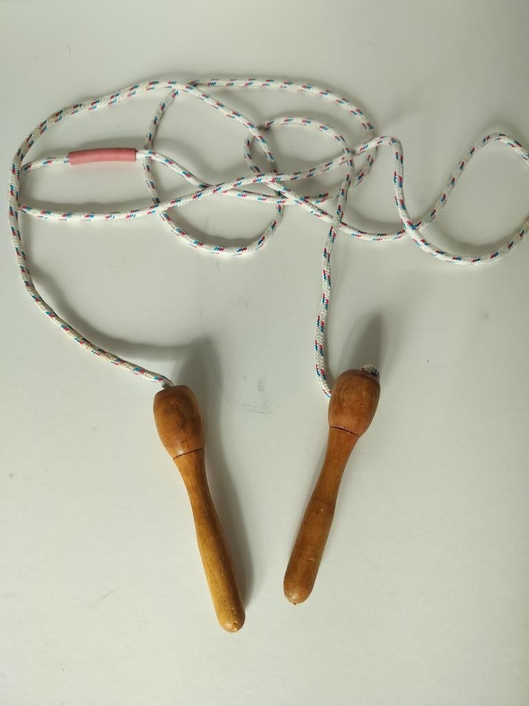 Vintage springtouw 2,6 meter, Ophalen of Verzenden