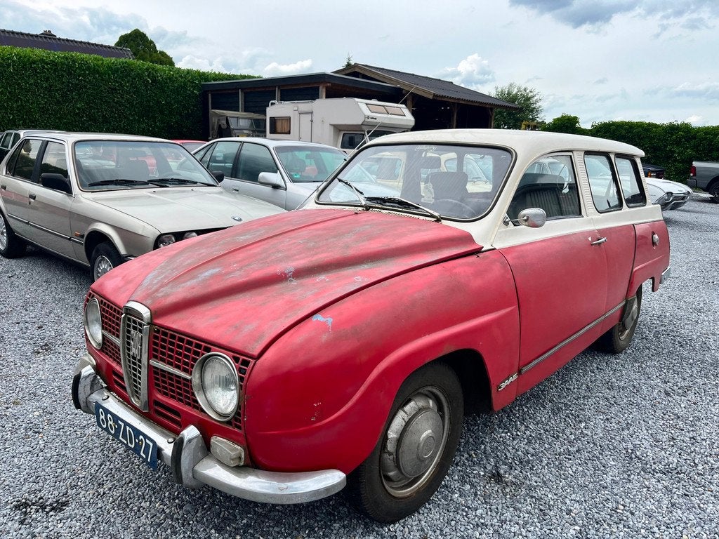 Saab 95 L V4, Auto's, 4 cilinders, 957 kg, Origineel Nederlands, Handgeschakeld
