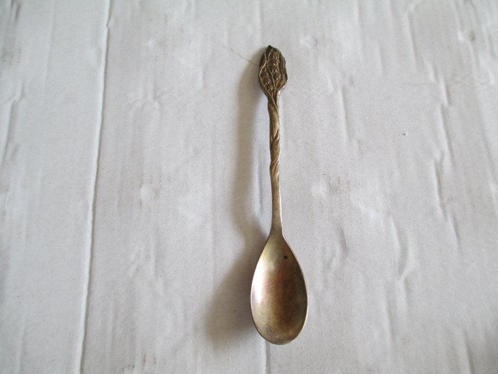 gero bloemenlepeltje lelietje van dalen nr. 488, Ophalen of Verzenden, Gebruikt, Rvs of Chroom