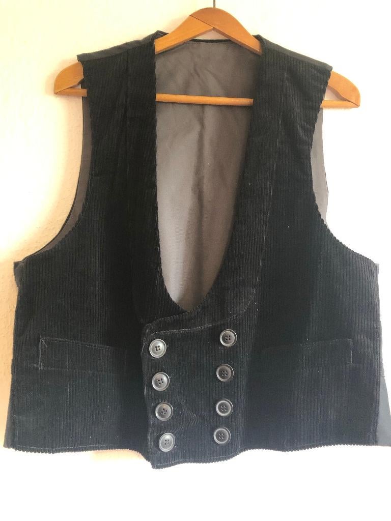 Corduroy vest, Ophalen of Verzenden, Nieuw, Maat 56/58 (XL), Zwart