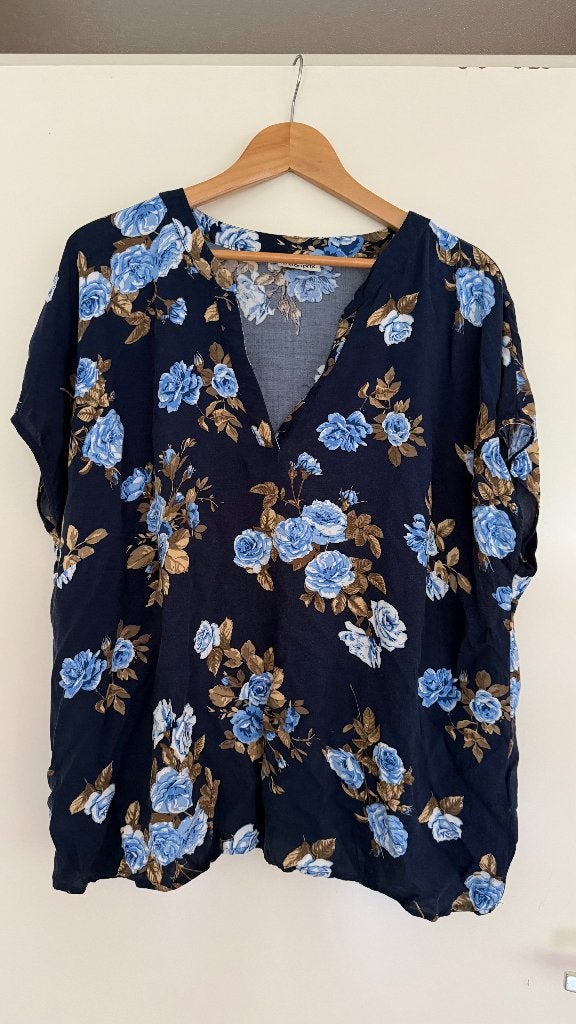 Bloesje  Maat 50, Bonprix, Blauw, Blouse of Tuniek, Nieuw