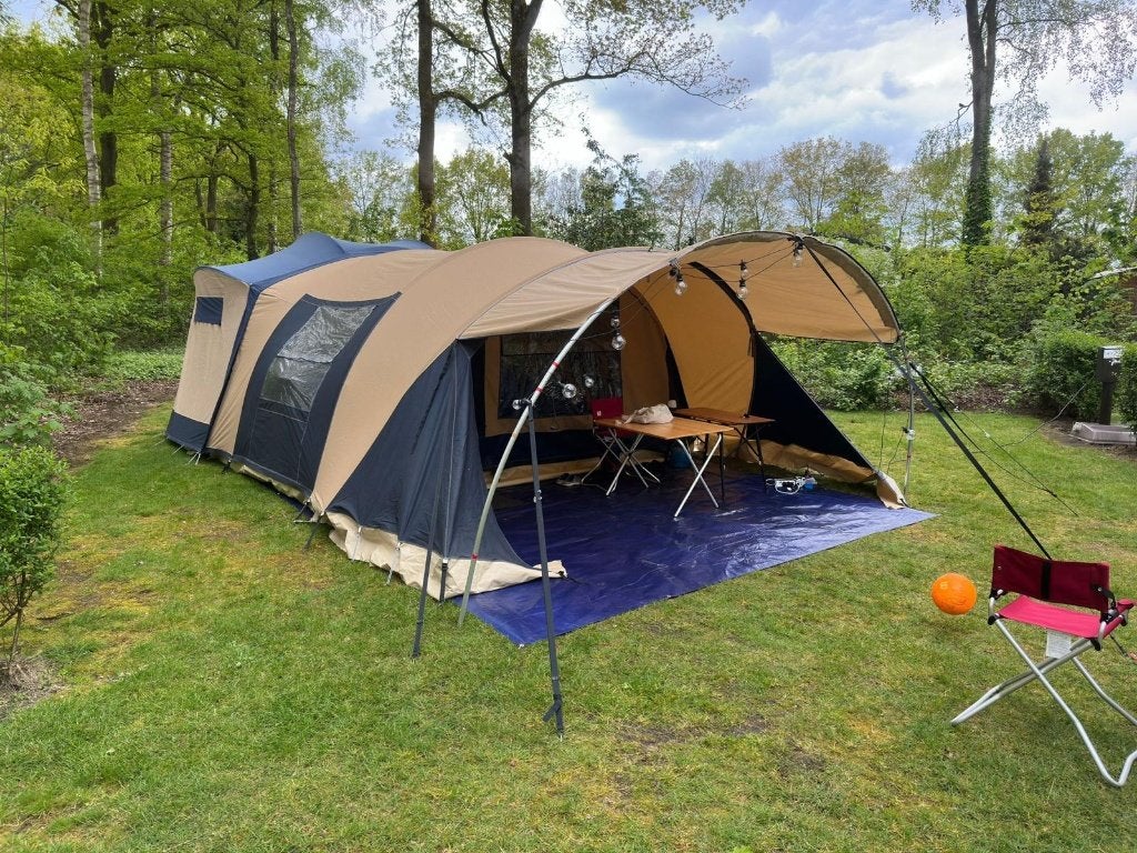 Klaar voor de vakantie: Cabanon Stratos de Luxe!, Caravans en Kamperen, Vouwwagens, Ophalen, Beige, Cabanon, Aanwezig