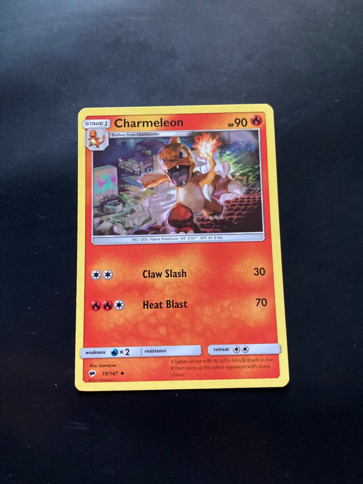 Pokemon kaart Charmeleon, Hobby en Vrije tijd, Verzamelkaartspellen | Pokémon, Ophalen of Verzenden, Zo goed als nieuw