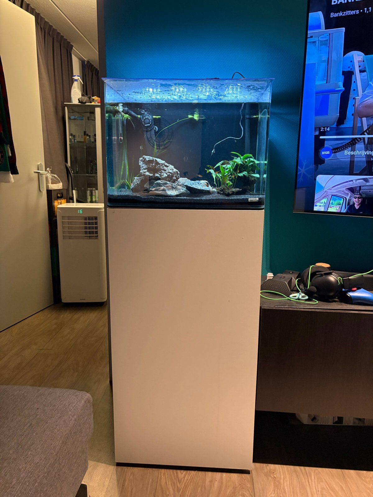 Mooi aquarium 70 liter, Ophalen, Zo goed als nieuw, Leeg aquarium