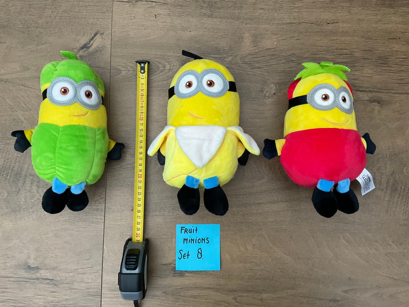 3 nieuwe zgan Fruit Minions pluche Minion knuffels, Ophalen, Overige figuren, Nieuw, Beeldje of Figuurtje