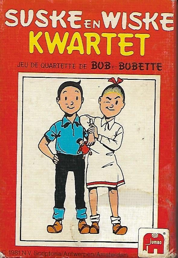Suske en Wiske kwartetspel, Ophalen of Verzenden, Suske en Wiske, Zo goed als nieuw, Beeldje of Figuurtje