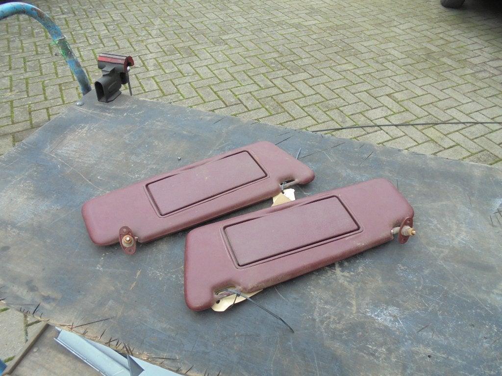 Zonneklep w124 met verlichting rood, Ophalen of Verzenden, Gebruikt, Mercedes-Benz