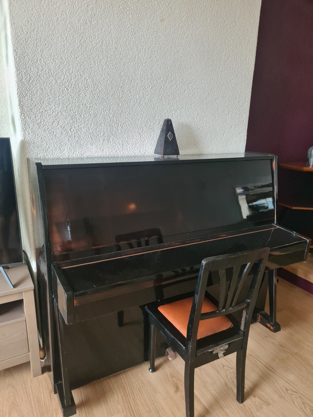 Cherny piano, gratis af te halen (incl. metronoom en stoel), Muziek en Instrumenten, Piano's, Ophalen