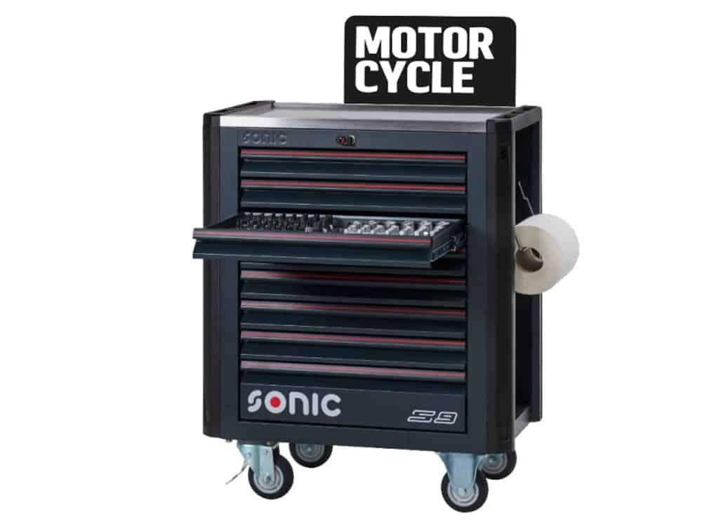 SONIC NEXT S9 349-delige gereedschapswagen VOOR MOTORFIETSEN, Ophalen of Verzenden, ., ., .