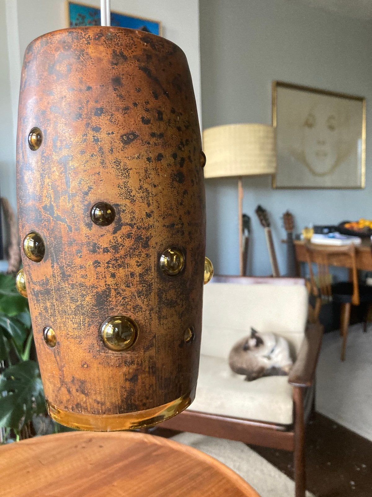 Vintage lamp, brutalist, Nanny Still,, Huis en Inrichting, Ophalen of Verzenden, Zo goed als nieuw