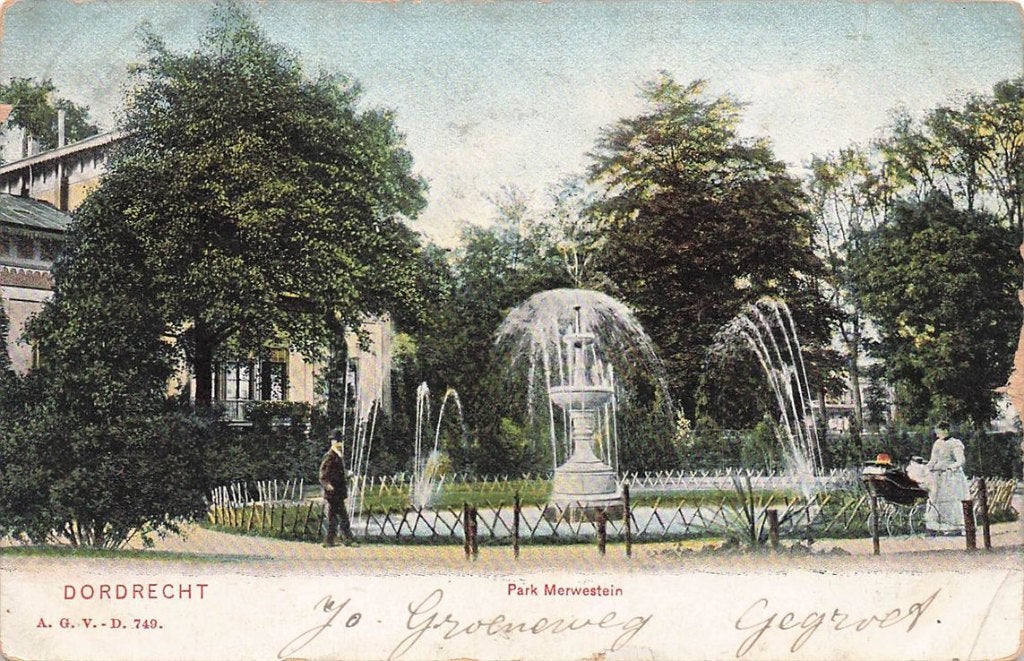 702-209-007 Dordrecht Park Merwestein, Verzenden, Voor 1920, Zuid-Holland