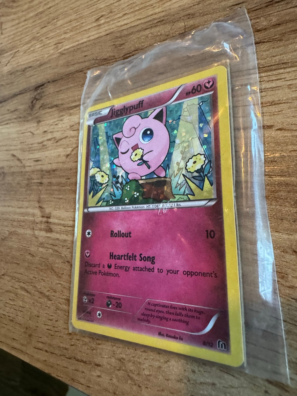 Jigglypuff Pokémon Kaart - McDonald‘s promo 2016, Ophalen of Verzenden, Zo goed als nieuw, Losse kaart, Foil