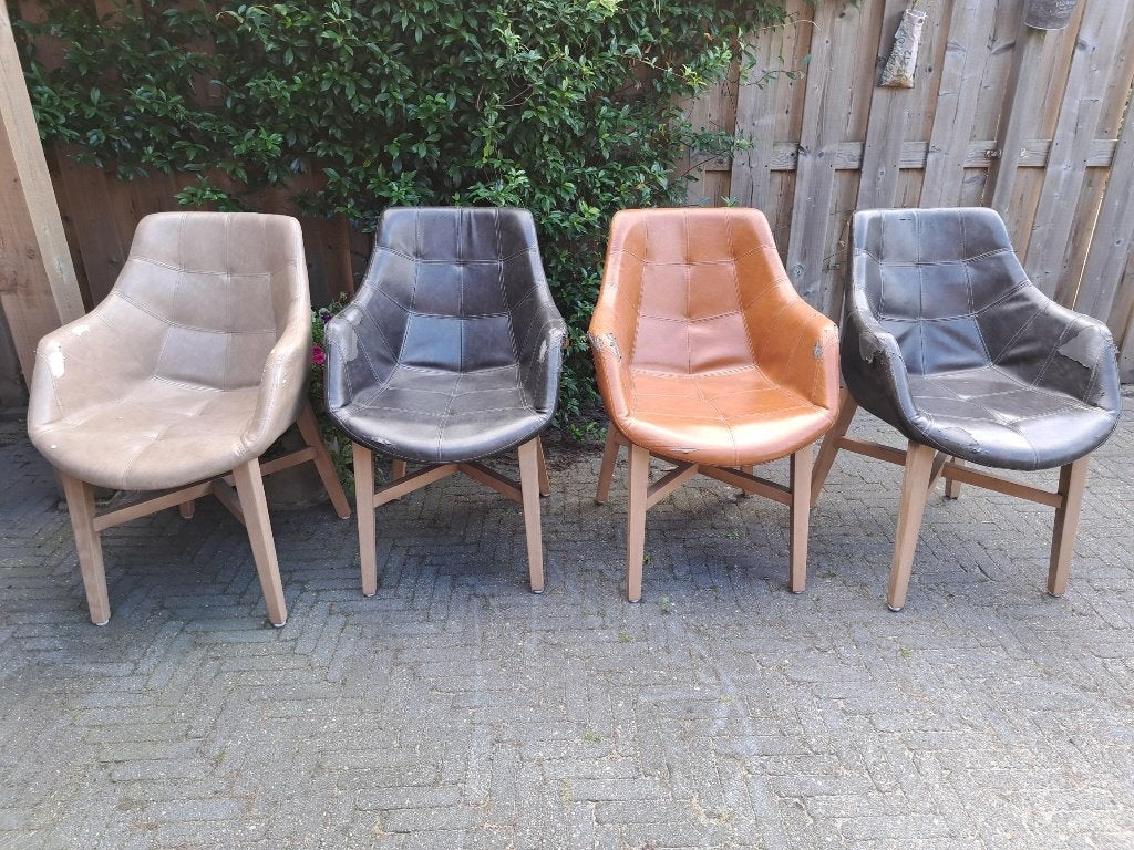 Eettafel stoelen, Huis en Inrichting, Ophalen, Gebruikt, 50 tot 100 cm, Overige vormen