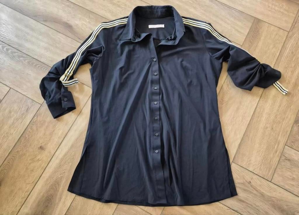 Super leuke zwarte travelstof blouse van Studio Anneloes, ma, Kleding | Dames, Blouses en Tunieken, Ophalen of Verzenden, Zo goed als nieuw