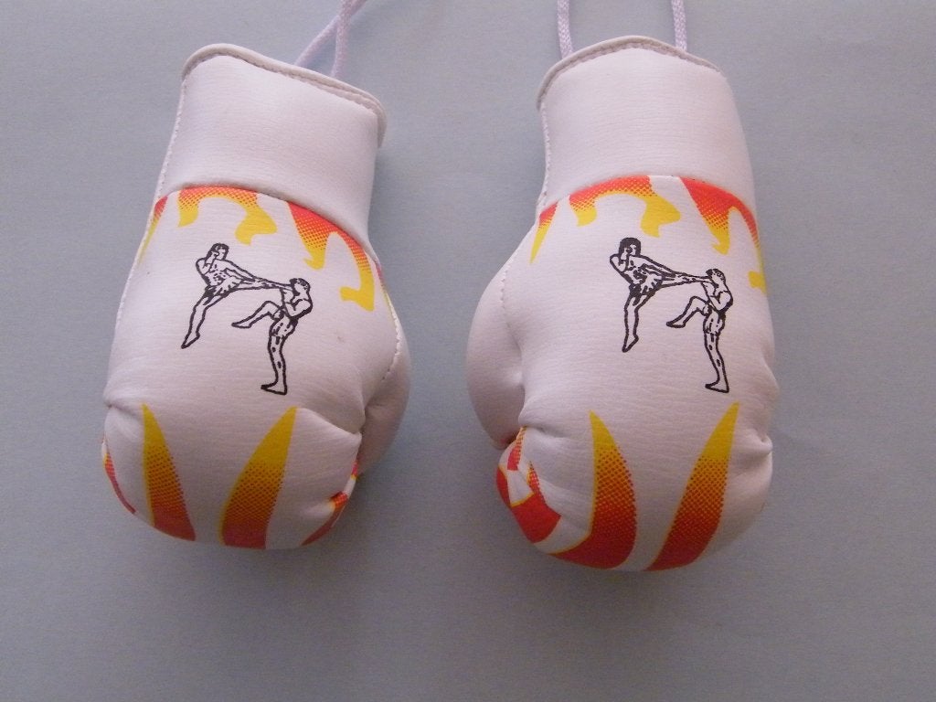 mini bokshandschoenen kickboksen hanger sleutelhanger silver, Maat XS of kleiner, Ophalen of Verzenden, Nieuw, Overige
