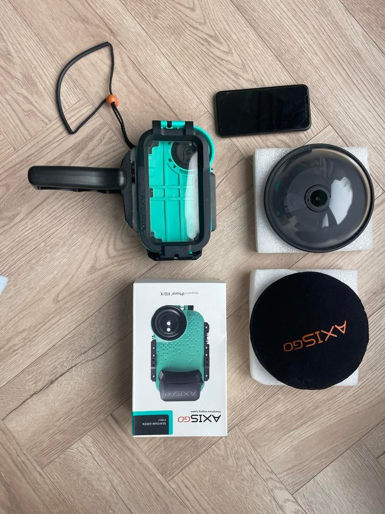 AxisGo Onderwaterhuis incl. iPhone, Audio, Tv en Foto, Fotografie | Onderwatercamera's, Ophalen of Verzenden, Gebruikt, 10 t/m 40 meter