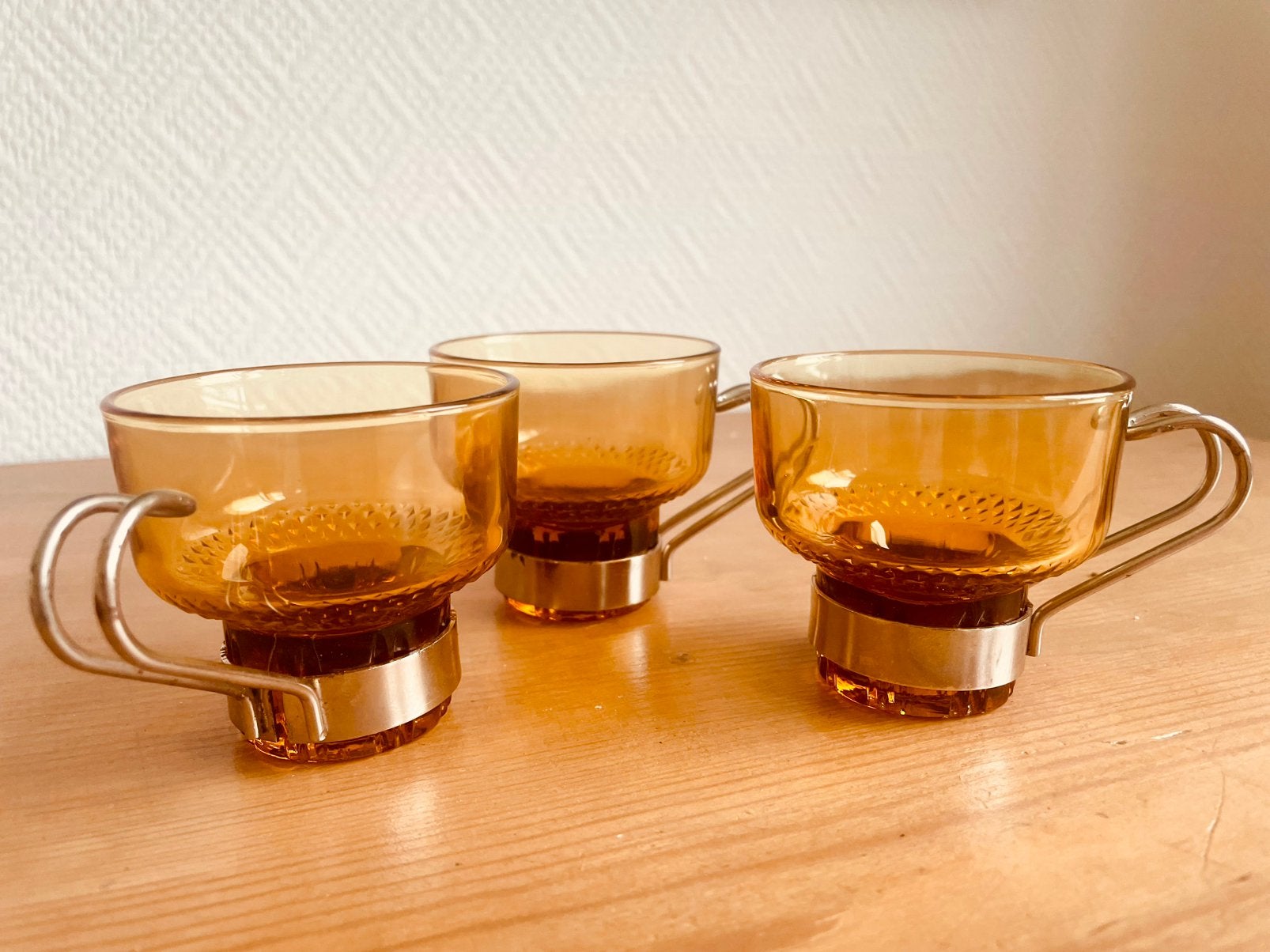 Vintage Italiaanse espressokopjes, Overige typen, Ophalen of Verzenden, Overige stijlen, Glas
