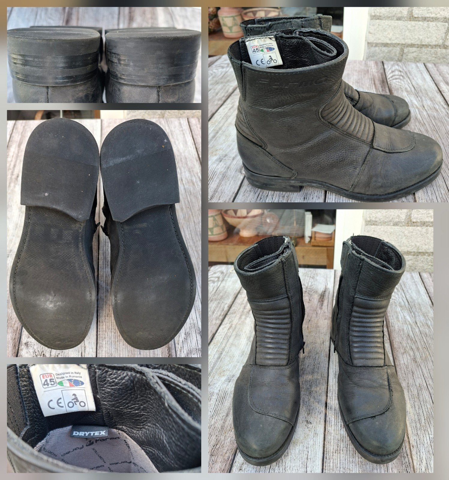 Forma motor leder leer laarzen boots waterdicht maat 45, Ophalen of Verzenden, Tweedehands, Laarzen