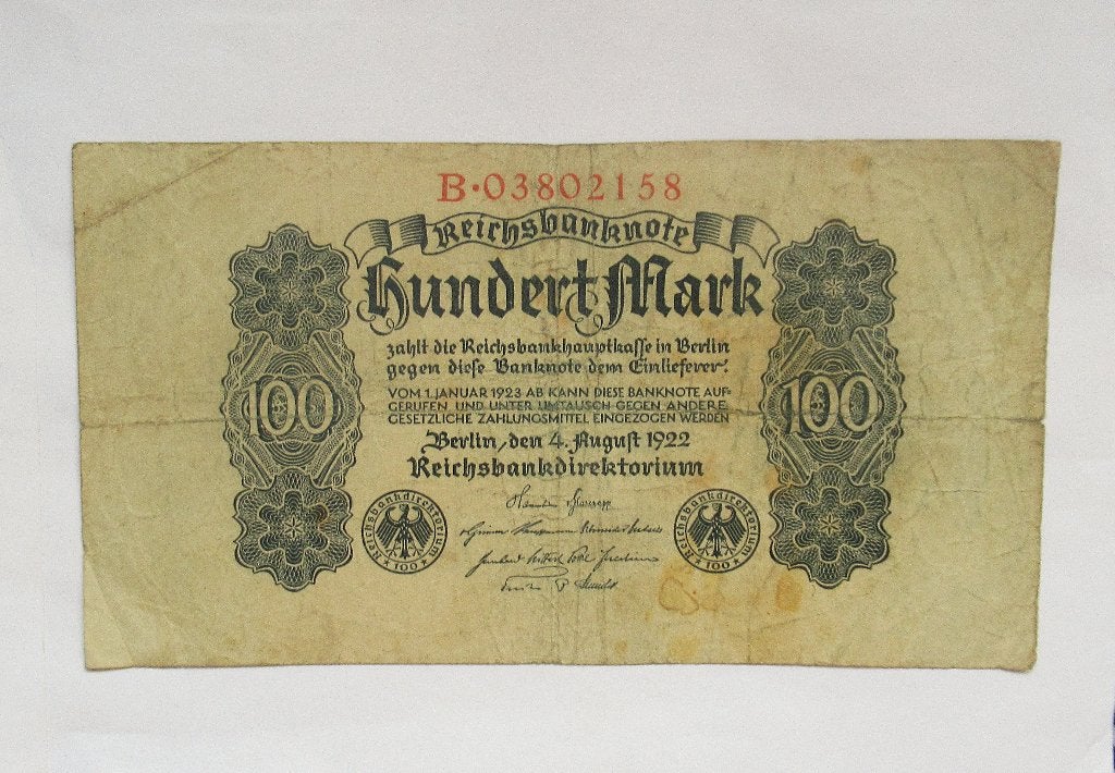 Duitsland 100 Mark  1922, Postzegels en Munten, Bankbiljetten | Europa | Niet-Eurobiljetten, Verzenden, Duitsland