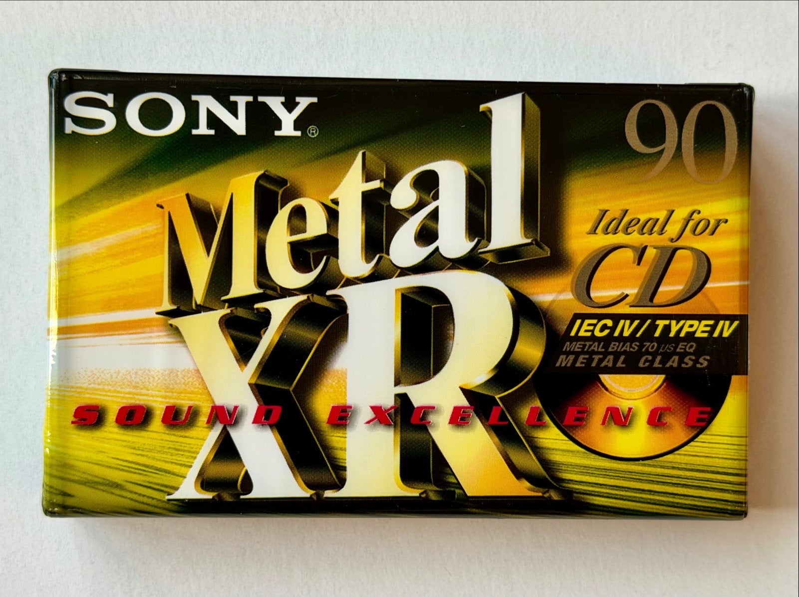 Zeldzame Sony Metal XR 90 min Type IV audiocassette, Nieuw/G, Overige genres, 1 bandje, Ophalen of Verzenden, Nieuw in verpakking