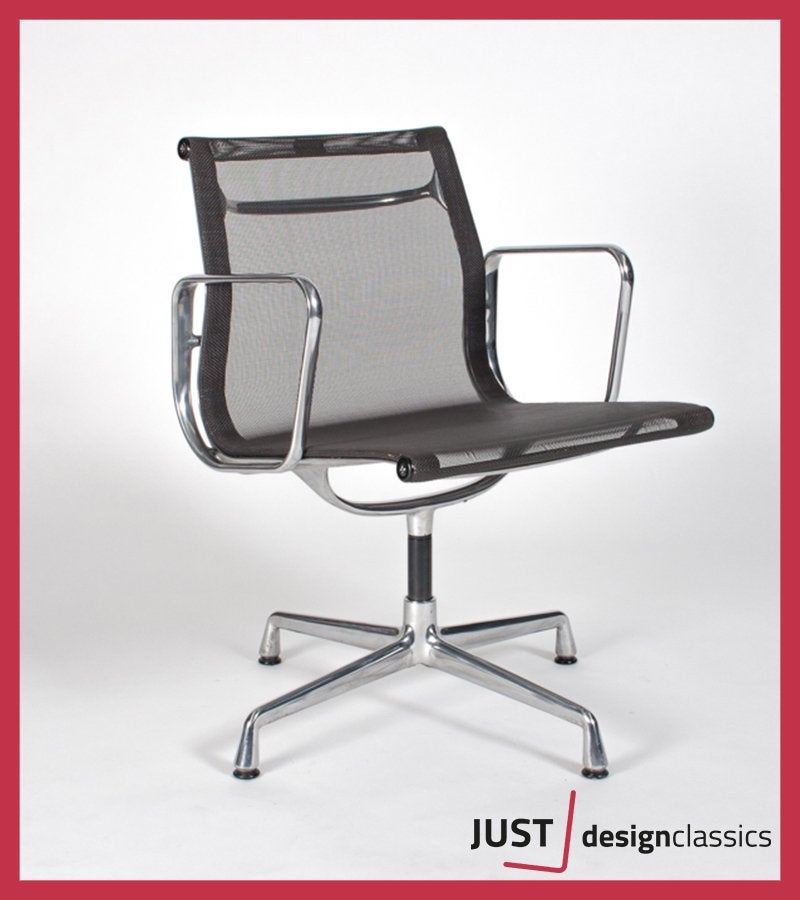Vitra Eames ea108 Antraciet Netweave Gepolijst (voorraad:5), Niet ingevuld, Zo goed als nieuw, Niet ingevuld, Niet ingevuld