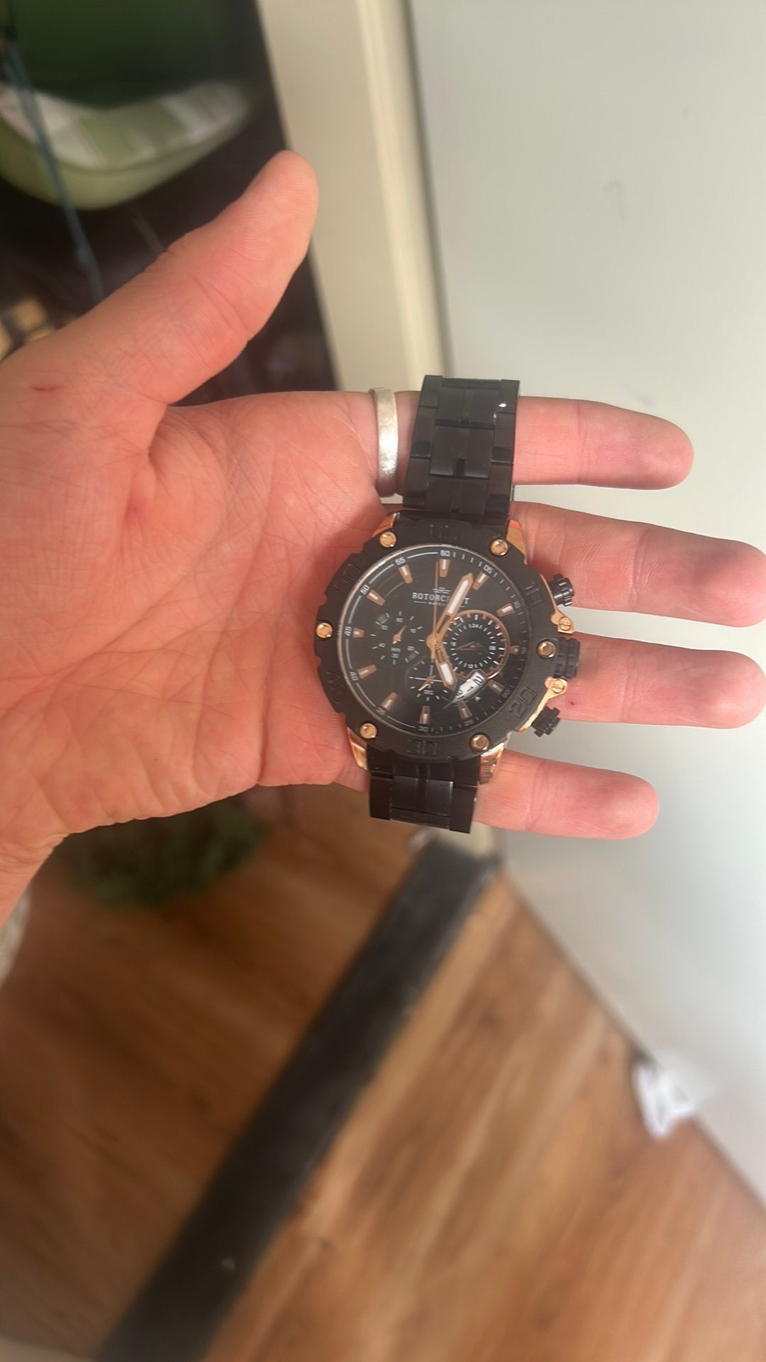 Rotorcraft horloge, Ophalen of Verzenden, Zo goed als nieuw, Staal, Overige merken