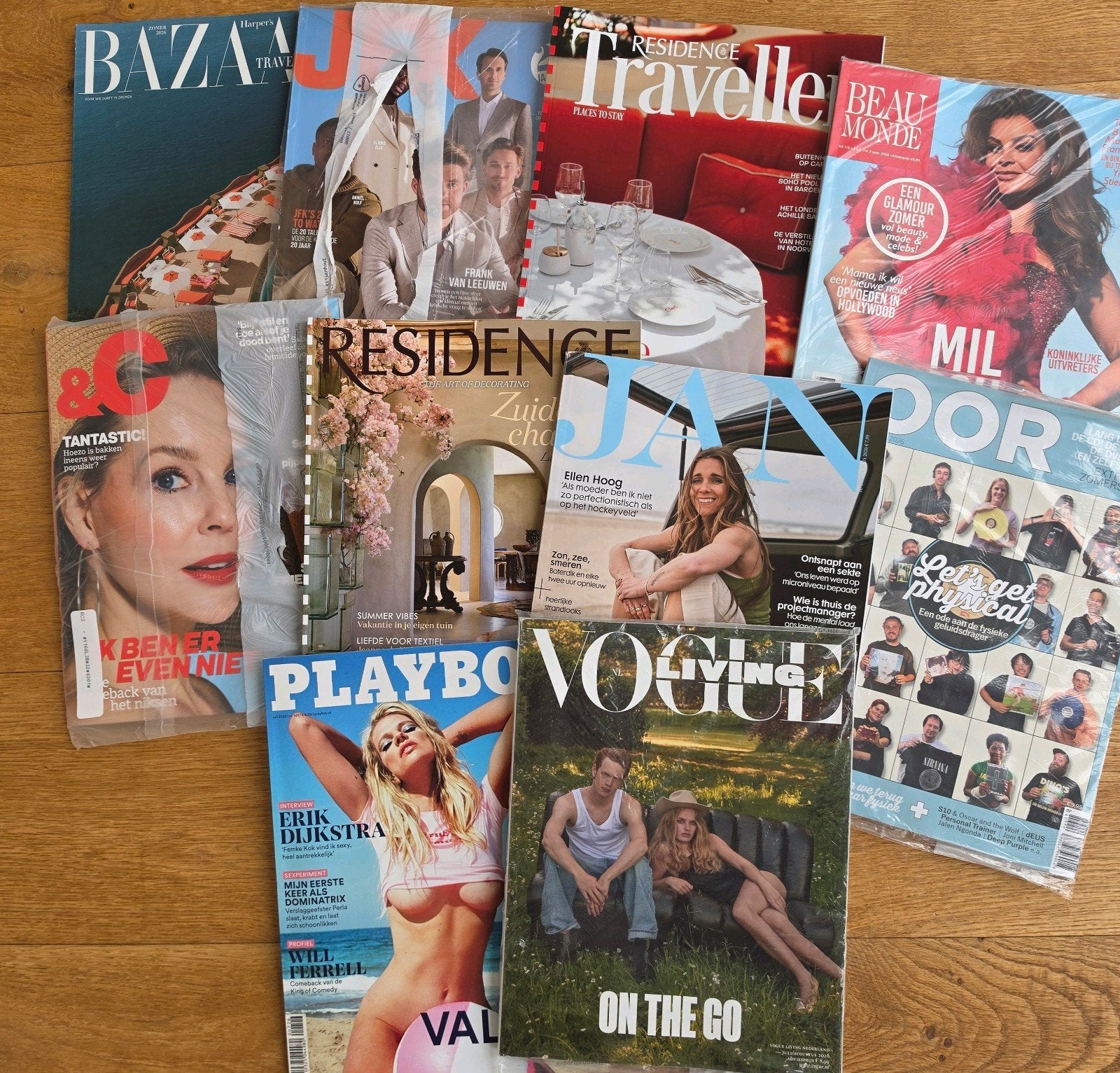 Nieuw! Vogue Living, Jan, Beau Monde, Bazaar, JFK, Residence, Boeken, Tijdschriften en Kranten, Ophalen of Verzenden